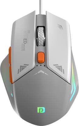 Portronics Vader Gaming Mouse with 6 Buttons, Thumb Support, RGB Lights, Max 6400 DPI Wired Ambidextrous Optical  Gaming Mouse