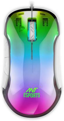 Ant Esports GM610 7D Crystal Full RGB, Instant 825 Chip, 7 Adjustable DPI Up to 12800 Wired Ambidextrous Optical  Gaming Mouse