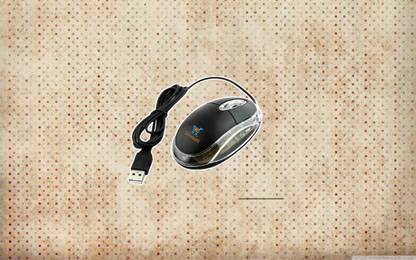 Shivsoft 3D Optical wired USB Mouse in Black Model-4810 Wired Ambidextrous Optical Gaming Mouse