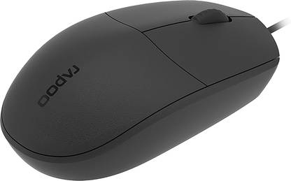 RAPOO N100 Wired Ambidextrous Optical Mouse