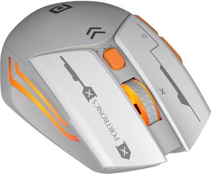 Portronics Vader Max Wireless Mouse, Bluetooth 5.3 & 2.4 GHz, 6 Buttons, 2400 DPI,Ergonomic Wireless Ambidextrous Optical  Gaming Mouse  with Bluetooth
