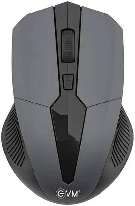 EVM EVO-3W042 Wireless Ambidextrous Touch  Gaming Mouse DPI Button, 10 Meter Range, 2.4 GHz Connectivity, Comfort Hand Grip  with Bluetooth