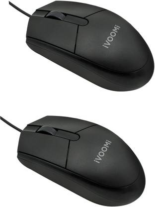 iVoomi (Pack of Two) Pride USB Wired Ambidextrous Optical Mouse