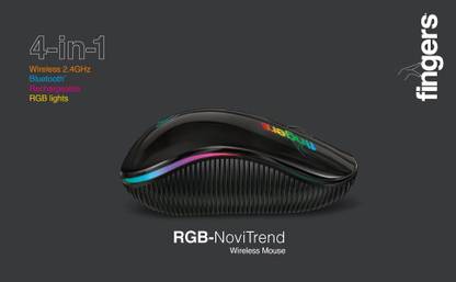 FINGERS 4in1 RGB Wireless Optical Mouse  with Bluetooth