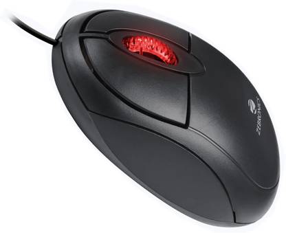 ZEBRONICS Zebrise Wired Ambidextrous Optical Mouse