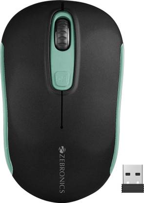 ZEBRONICS Dash Pro Wireless Ambidextrous Optical Mouse Wireless Mouse, 1600 DPI, 3-Level DPI, Lightweight, Power Saving