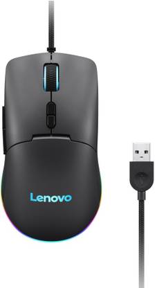 Lenovo M210 /Upto 8000 DPI, 7 Buttons, 80 gms, 3 Zone RGB Wired Wired Ambidextrous Optical  Gaming Mouse