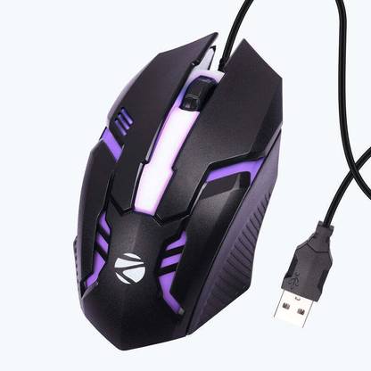 ZEBRONICS ZEB-SCORPIO Wired Ambidextrous Optical Gaming Mouse