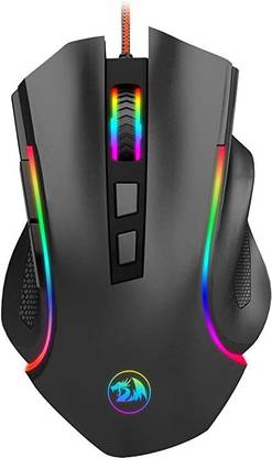 Aagam Redragon M602 RGB Wired Gaming Wired Ambidextrous Hybrid  Gaming Mouse