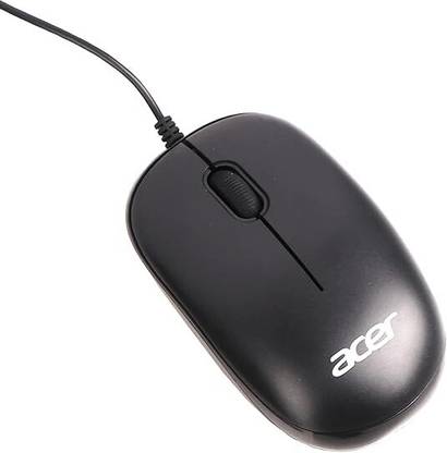 Acer Wired Optical Mouse | 1600 DPI Precision | Plug & Play USB | Smooth Scroll Wheel Wired Ergonomic Optical Mouse