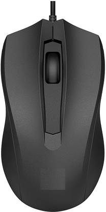 PERCOMPUTERS Wired Mouse 100 with 1600 DPI Wired Ambidextrous Optical Mouse