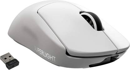 Logitech G PRO X Superlight / Hero 25K Sensor, Adj DPI 25.6K DPI, 5 Programmable Buttons Wireless Ambidextrous Optical  Gaming Mouse  with Bluetooth