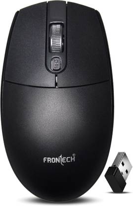 Frontech MS-0056 1600DPI | USB Nano Receiver | Wireless Ergonomic Optical Mouse  with Bluetooth