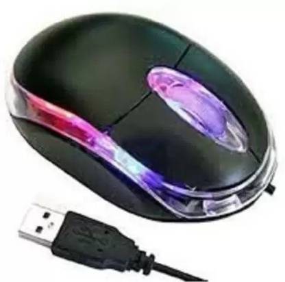 ELECTROZONE 3D LED TRANSPARENT SIDE ,WIRED USB 2.0 OPTICAL MOUSE Wired Optical Gaming Mouse Wired Ambidextrous Optical  Gaming Mouse