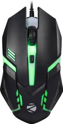 ZEBRONICS Zeb- Uzi Wired Ambidextrous Optical  Gaming Mouse