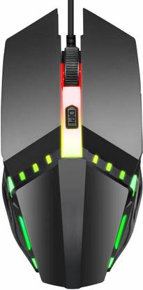 Bestor Wired Gaming Mouse, RGB Gaming Mouse, RGB Light and 3200 Adjustable DPI Optical Sensor, 6 Programmable Button, Ergonomic and USB Computer Mouse with High Precision Sensor Wired optical gaming mouse Wired Ambidextrous Optical Gaming Mouse