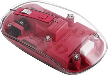 Dezful Transparent Wireless and Bluetooth Rechargeable Mouse Wireless Optical  Gaming Mouse  with Bluetooth