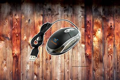 Shivsoft 3D Optical wired USB Mouse in Black Model-4865 Wired Ambidextrous Optical  Gaming Mouse