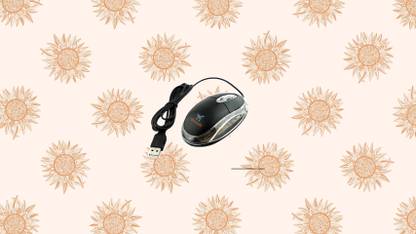 Shivsoft 3D Optical wired USB Mouse in Black Model-4764 Wired Ambidextrous Optical Gaming Mouse