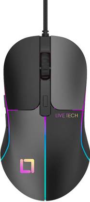 Live Tech Bold RGB Gaming USB Mouse Wired Ambidextrous Optical  Gaming Mouse