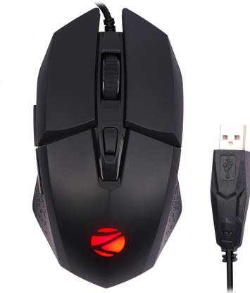 ZEBRONICS Shark Wired Ambidextrous Optical  Gaming Mouse Premium Gaming Mouse, 6400 DPI, 6 Buttons, RGB, High Resolution Sensor