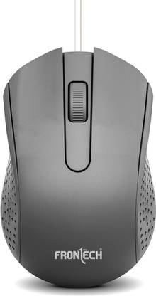 Frontech Wired USB Mouse | 3 Handy Buttons | Scroll Wheel 1200 DPI | MS-0103 Wired Ambidextrous Optical Mouse