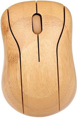 KMJICL 2.4G Wireless Bamboo Mouse 3 Adjustable DPI with USB Receiver Wireless Optical Mouse  with Bluetooth