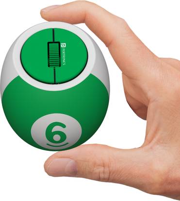 Portronics ToadPlay Billiard Mini Wireless Mouse, Dual Wireless Connectivity, Rechargeable Wireless Ergonomic Optical Mouse  with Bluetooth