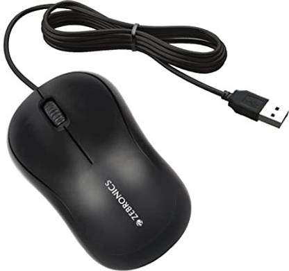 DRAG N DROP COMPUTER Zeronics Wired Ambidextrous Touch Mouse