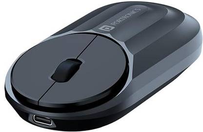 Portronics Toad 6 Rechargeable Bluetooth Mouse with 2.4 GHz Receiver & Silent Clicking Wireless Ambidextrous Optical Mouse  with Bluetooth