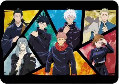 MU Anime Jujutsu Kaisen Mouse Pads & Desk Mats Gaming Mouse Pad, Anime Extra Large Non Slip Base Mousepad