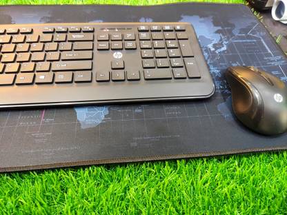Worldmap Large Extended World Map Design (Black 90X40 cm) Mouse Pad & Keyboard Desk Mat Mousepad