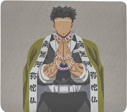 REVAMAN "Pillar of Power: Gyomei Himejima's Stone Hashira Art - Exclusive Mouse Pad" Non Slip Base Mousepad