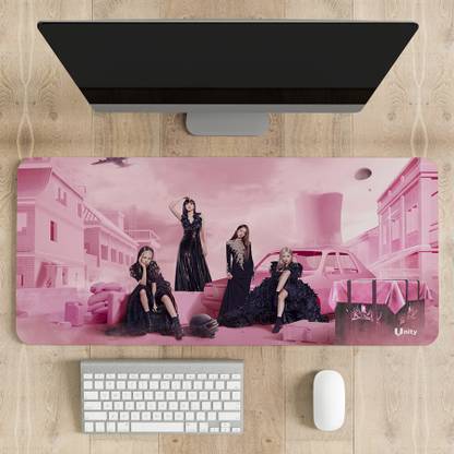 UNITY PUBG Blackpink Desk Mat Water-Resistant Gaming Mouse Mat For Home & Office Non Slip Base Mousepad