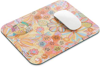 rssh creation Floral Design Multicolor Color, Anti - Slip Base, High Durability Mouse Pad Non Slip Base Mousepad