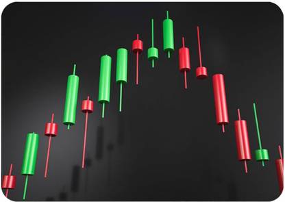 Artefact Candlestick Pattern Mouse Pad FKMP00259 Non Slip Base Mousepad