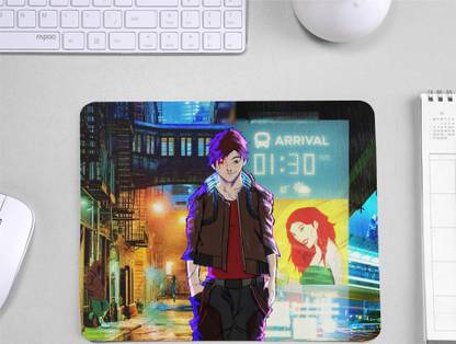 InkWynk Cyber Punk Game Animated Character | Flexible Durable Surface Mousepad