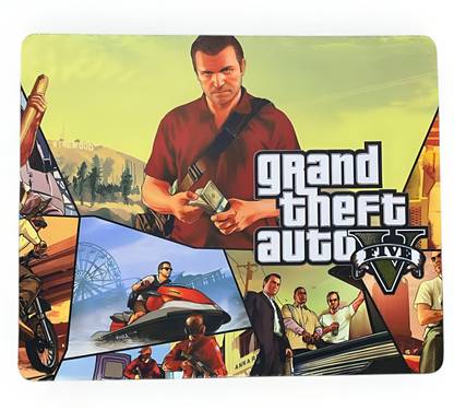 ABHIcreation The Best GTA - V Anti-Slip Mousepad, mouse pad for computer, laptop and gaming Non Slip Base Mousepad
