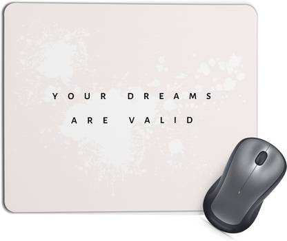 TrendoPrint MP107 Mouse Pad with Anti-Slip Rubber Base & Smooth Mouse Control Non Slip Base Mousepad
