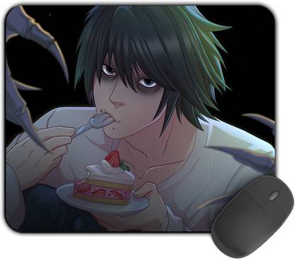 Kirmada Printed Design L Eating Death Note Mouse Pad. Mousepad