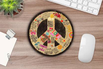 SANNU CREATION Motivational Quotes Round Mouse Pad For Laptop/Desktop/Computer Mousepad
