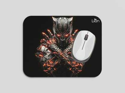leeon L-MP1-238-black-panther Non Slip Base Mousepad