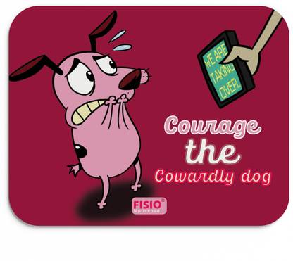 Fisio Dog Toon Printed Speed Type Gaming Mousemat Non-slip for Laptop, PC, Computer Non Slip Base Mousepad