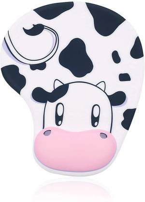 Zorbes Ergonomic Mouse Pad with Wrist Rest ,Non-Slip Backing Cow Anime Cute Gel Non Slip Base Dual Sided Mousepad