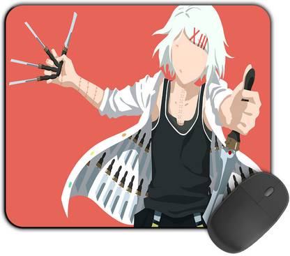 Kirmada Printed Designer Suzuya Illustration Tokyo Ghoul Mouse Pad. Non Slip Base Mousepad