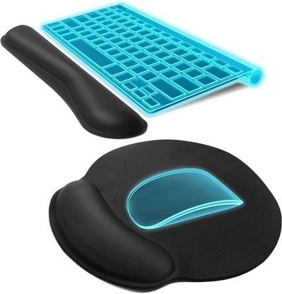 ZWEELAY Memory Foam Set Nonslip Mouse Pad Wrist Support Mousepad