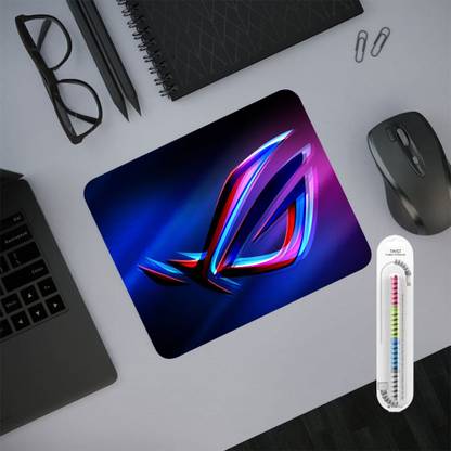 DECRONICS 3MM, 23 X19 cm Mousepad For Laptop, Computer With Data Cable Protector Mousepad
