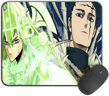 Kirmada Printed Design Mouse Pad Yuno X Zenon Black Clover Non Slip Base Mousepad