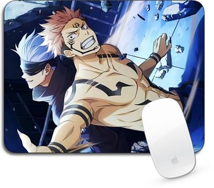 Times Comic Satoru Gojo Sukuna Fight Mouse Pad Jujutsu Kaisen For Laptop Desktop And Pc Non Slip Base Mousepad