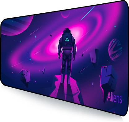 Aliens Extended Gaming Mouse Pad, Non-Slip Base, Water-Repellent, Smooth Surface Mousepad
